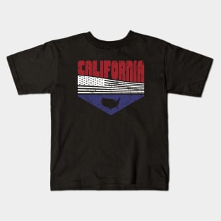 Retro Vintage California USA Kids T-Shirt